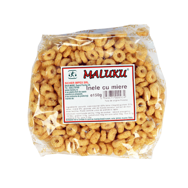 Cereale inele cu miere plic 150 g